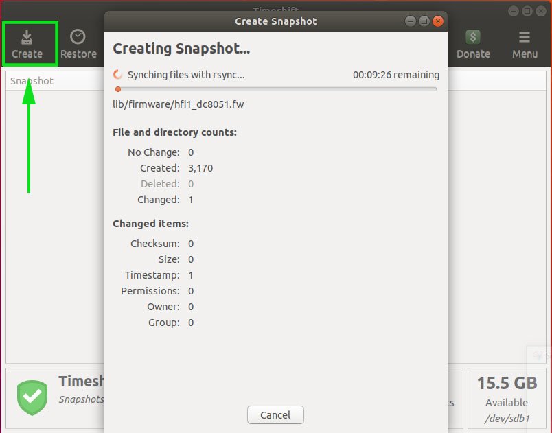How To Use Timeshift To Backup And Restore Ubuntu Linux 11 Create-snapshot-timeshift