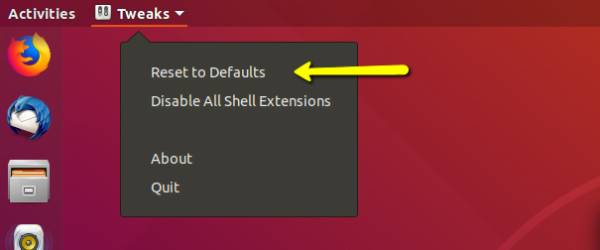 How to reset gnome desktop on ubuntu 18. 04 bionic