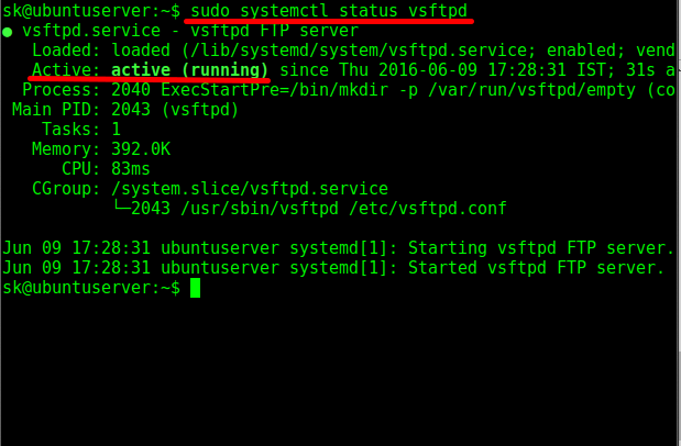 How To Setup Ftp Server With Vsftpd On Ubuntu 18.04 2 $ sudo systemctl status vsftpd