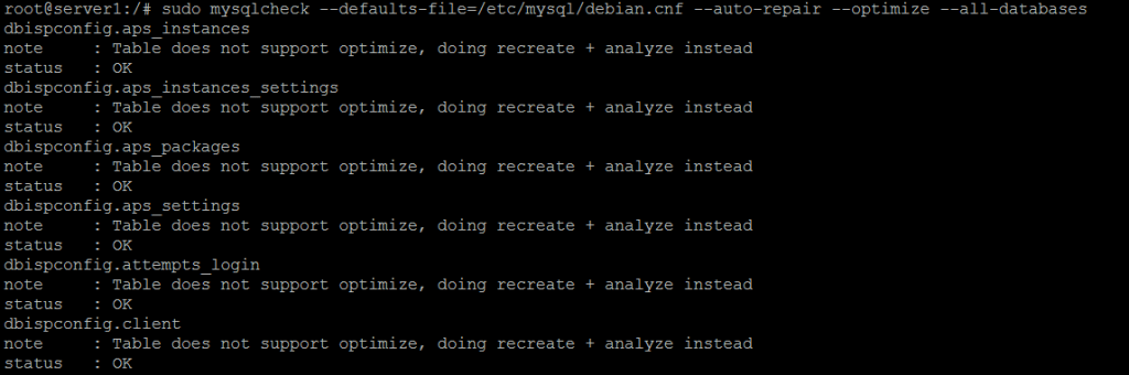 Check and Repair All MySQL Databases on Ubuntu 52