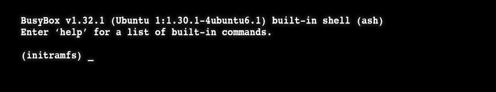How Do I Start Ubuntu From Initramfs? 1 How do i start ubuntu from initramfs? 1