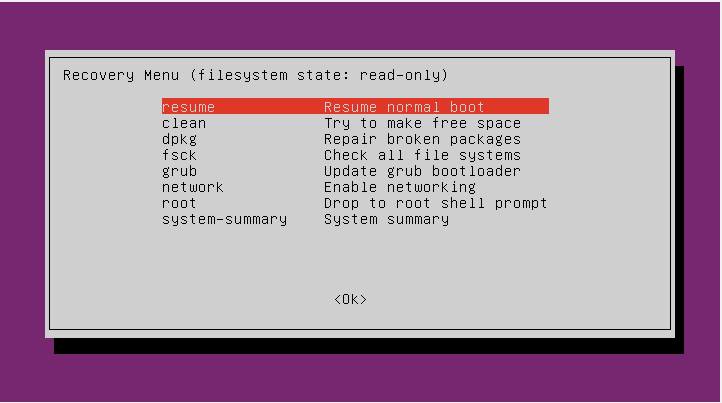 How To Boot Ubuntu Into Recovery Mode 4 How to boot ubuntu into recovery mode 4