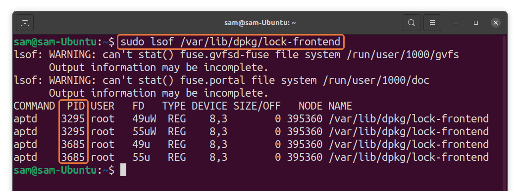 How To Solve “Could Not Open Lock File /Var/Lib/Dpkg/Lock-Frontend” Error 4 How to solve “could not open lock file /var/lib/dpkg/lock-frontend” error 4