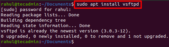 How to setup ftp server with vsftpd on ubuntu 20. 04