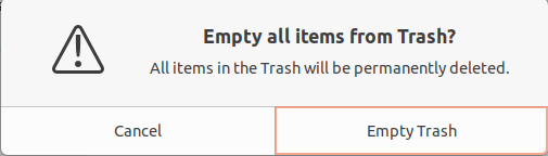 3 Ways To Remove Files From Trash On Ubuntu Using Gui And Terminal 3 Empty trash