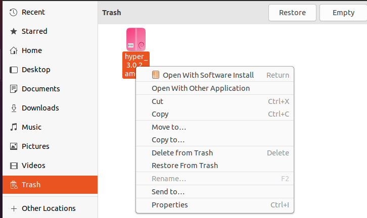 3 Ways To Remove Files From Trash On Ubuntu Using Gui And Terminal 4 Restore files from trash