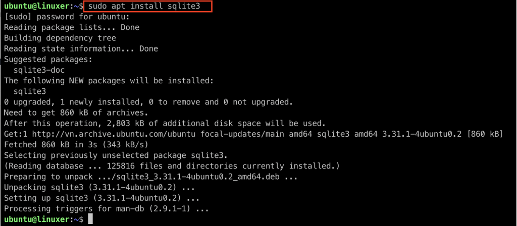 Gitea installation on ubuntu 20. 04