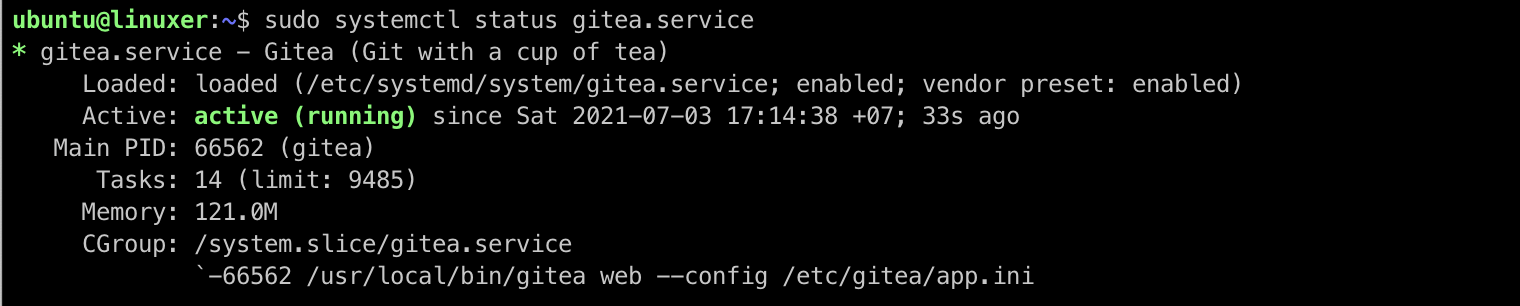 Gitea Installation On Ubuntu 20.04 4 Set up gitea systemd service
