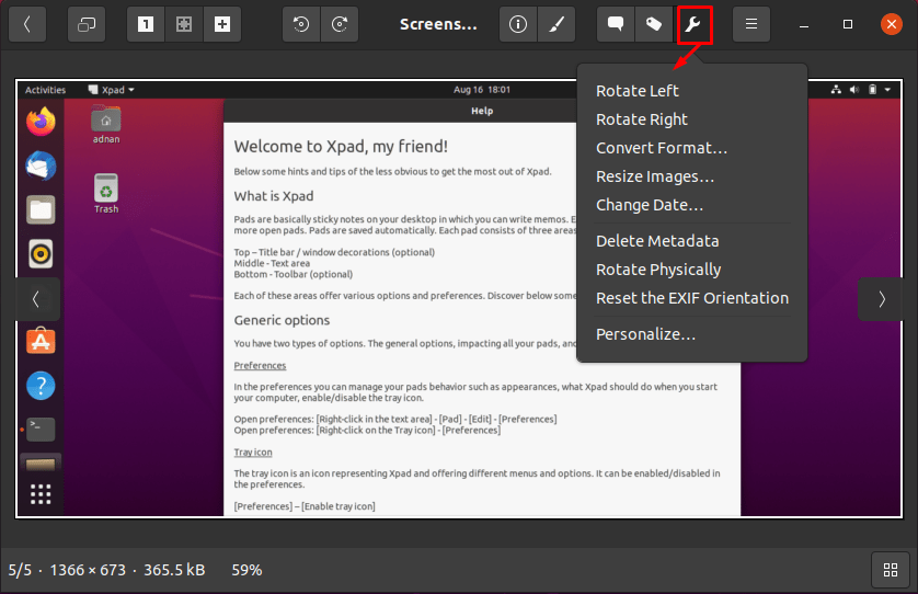 How To Install And Use Gthumb On Ubuntu 20 A screenshot of a computer description automatically generated with medium confidence