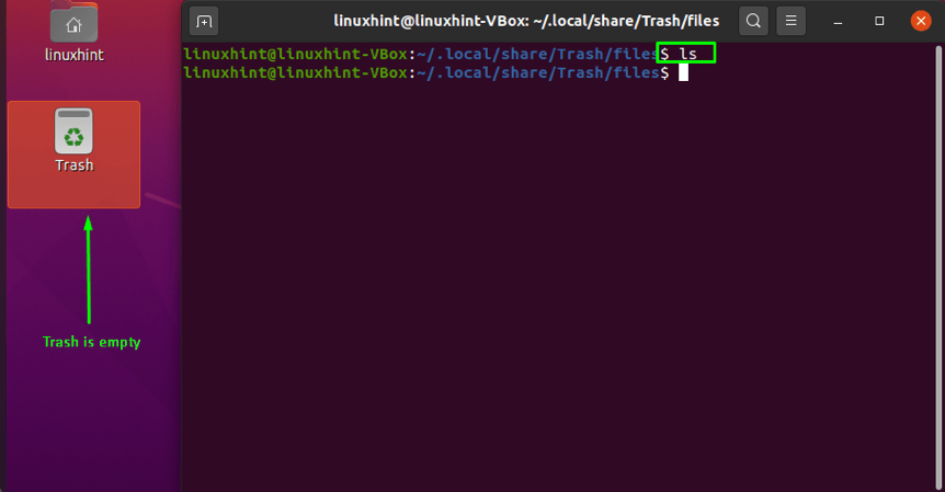 How To Empty Trash From Ubuntu Terminal 8 How to empty trash from ubuntu terminal 8