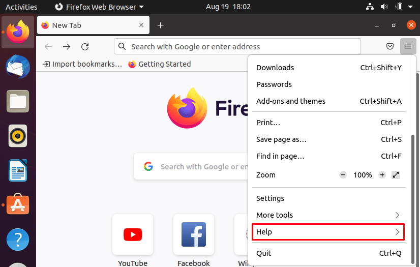 How To Update Firefox On Ubuntu 9 Graphical user interface, application description automatically generated