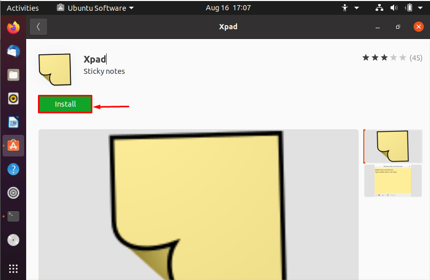 How To Install And Use Xpad On Ubuntu 3 Graphical user interface description automatically generated