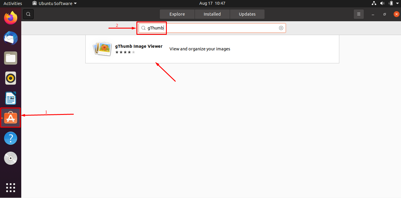 How To Install And Use Gthumb On Ubuntu 1 Graphical user interface, text, application description automatically generated