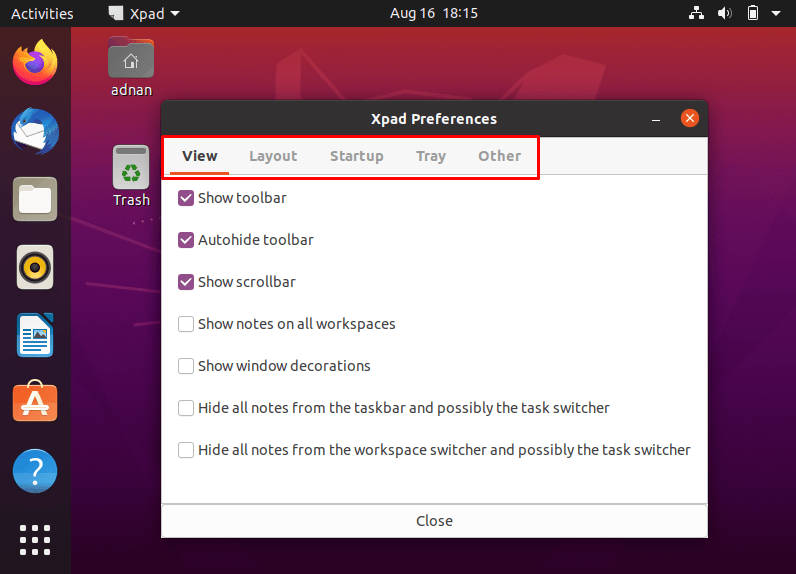 How To Install And Use Xpad On Ubuntu 11 Graphical user interface, text, application description automatically generated
