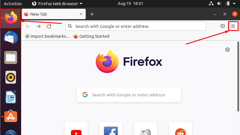 How To Update Firefox On Ubuntu 8 Graphical user interface, text, application description automatically generated