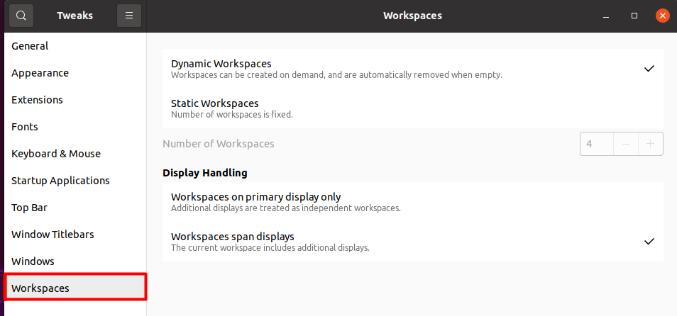How To Switch Between Workspaces In Ubuntu 6 Graphical user interface, text, application, email description automatically generated