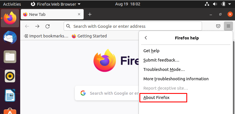 How To Update Firefox On Ubuntu 10 Graphical user interface, text description automatically generated