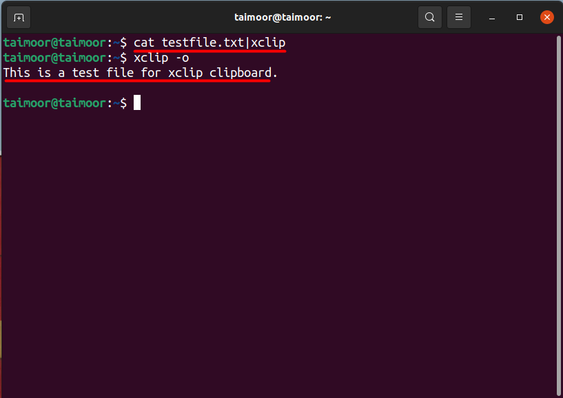 How To Access Clipboard Using Xclip In Ubuntu 7 Text description automatically generated