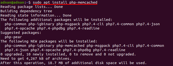 How To Install Memcached On Ubuntu 7 Text description automatically generated