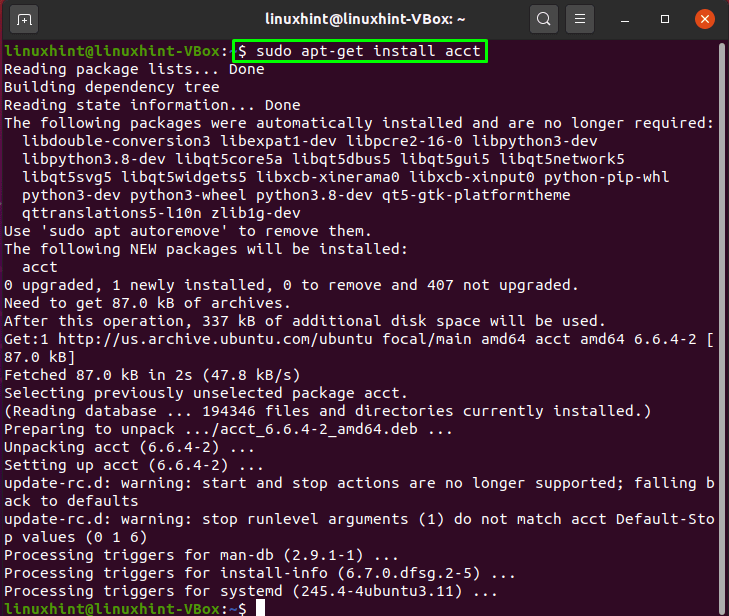 How To Enable Process Accounting In Ubuntu 1 How to enable process accounting in ubuntu 1