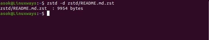 zstd – Open-Source Data Compression Algorithm in Linux 4