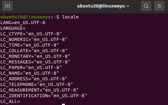 System locales in linux