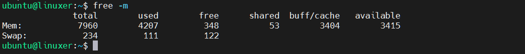 Free Command In Linux 4 Free command in linux 4