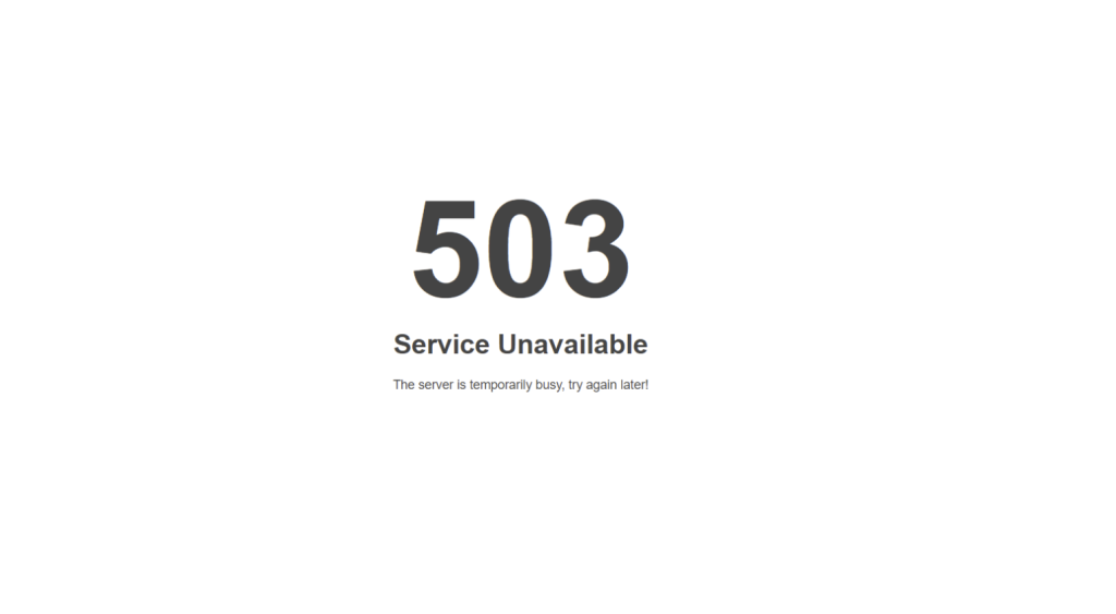 What is a 503 Service Unavailable Error? 63