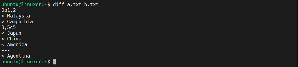 Diff Command In Linux 2 Diff command in linux 2
