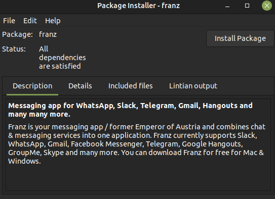 How to Install Franz Messenger on Ubuntu 20.04 LTS 5