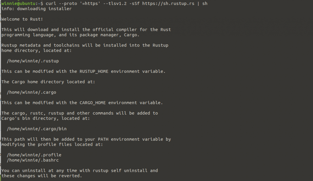 How to Install Rust Programming Language on Ubuntu 20.04 21