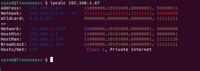 Ipcalc – Calculate Ip Subnet Address In Linux 2 Ipcalc – calculate ip subnet address in linux 2