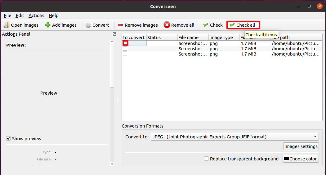 How To Batch Process Images Using Converseen In Ubuntu 20.04 5 How to batch process images using converseen in ubuntu 20. 04 5