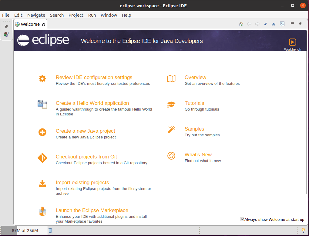 How To Install Eclipse Ide On Ubuntu 11 Graphical user interface, application description automatically generated