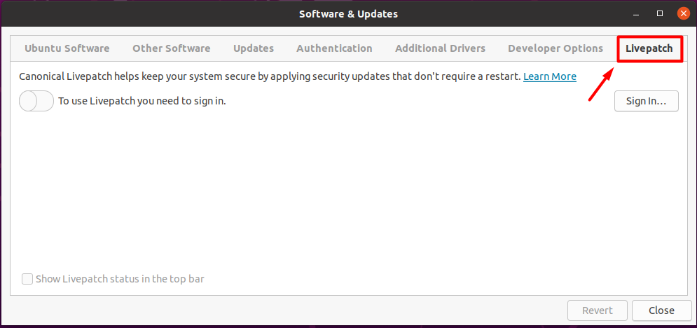How To Use Ubuntu Livepatch 5 Graphical user interface, text, application, email description automatically generated