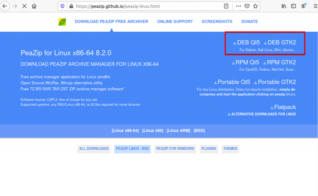 How to install peazip archive on ubuntu 20. 04 / linuxmint / debian distributions