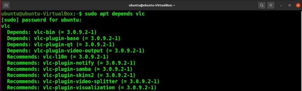 How to check. Deb package dependencies in ubuntu