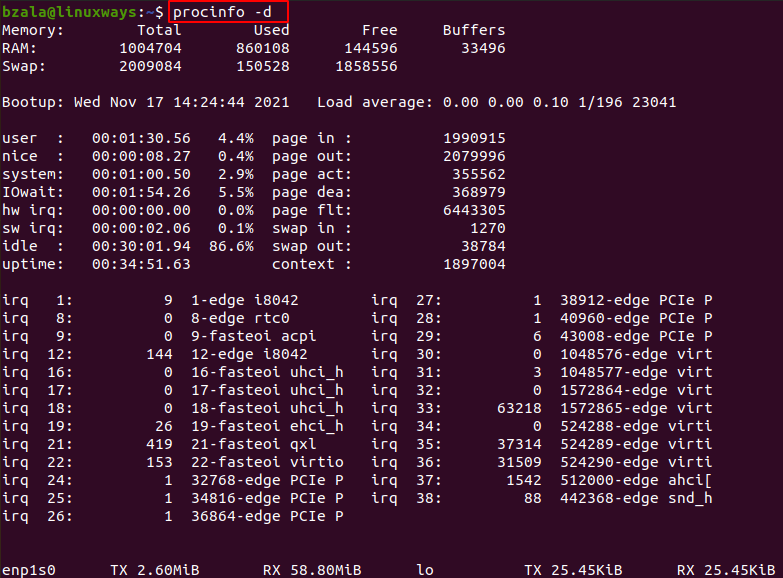 Procinfo Command In Linux Explained 2 Procinfo command in linux explained 2