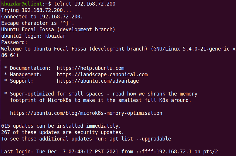 How to Install Telnet Server and Client on Ubuntu 5