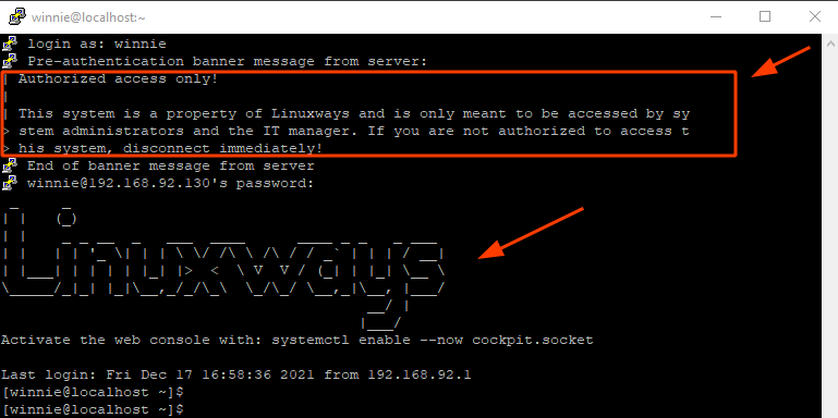 How To Configure A Custom Ssh Banner 5 How to configure a custom ssh banner 5