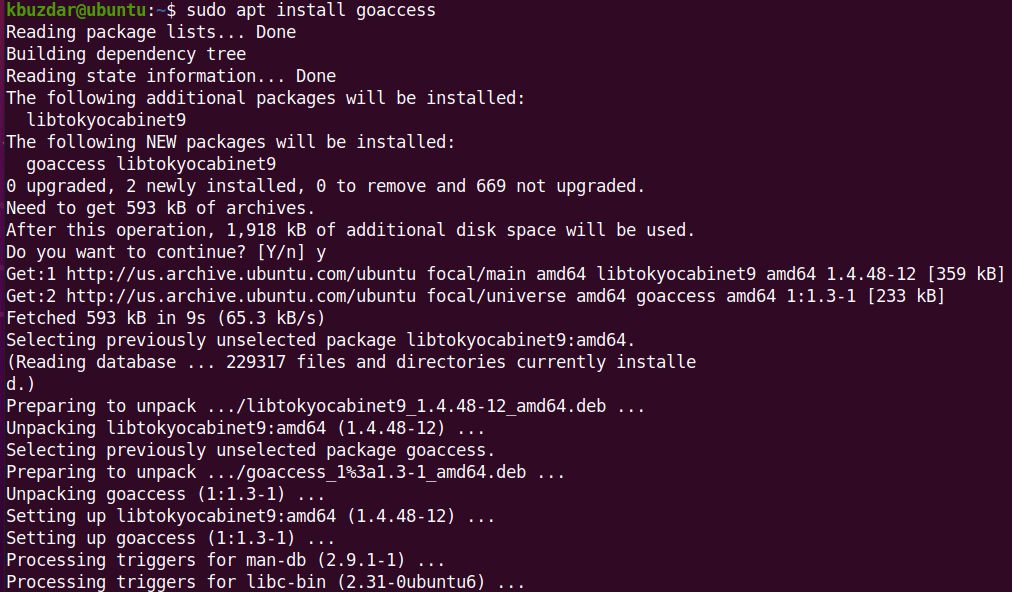 How to Install GoAccess Web Log Analyzer on Ubuntu 20.04 39