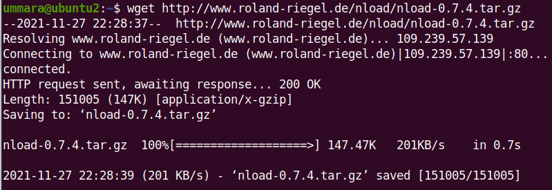 How To Install Nload To Monitor Real Time Network Traffic 2 How to install nload to monitor real time network traffic 2