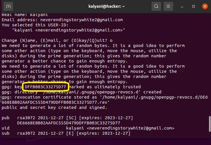Pass for ubuntu