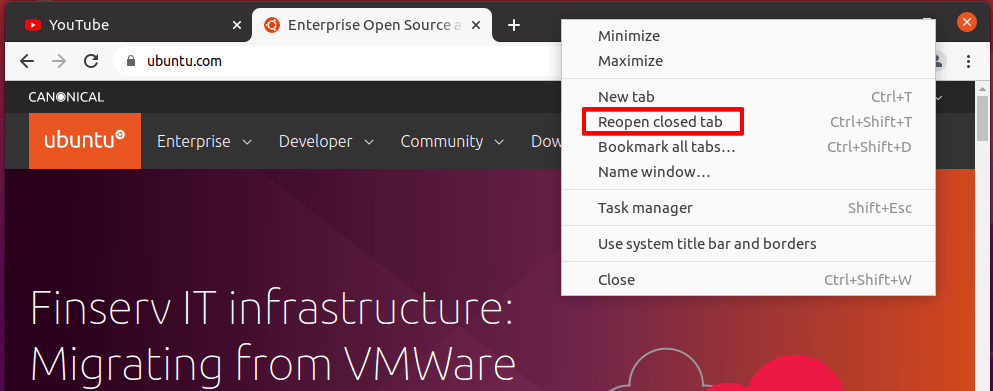 How to restore google chrome tabs