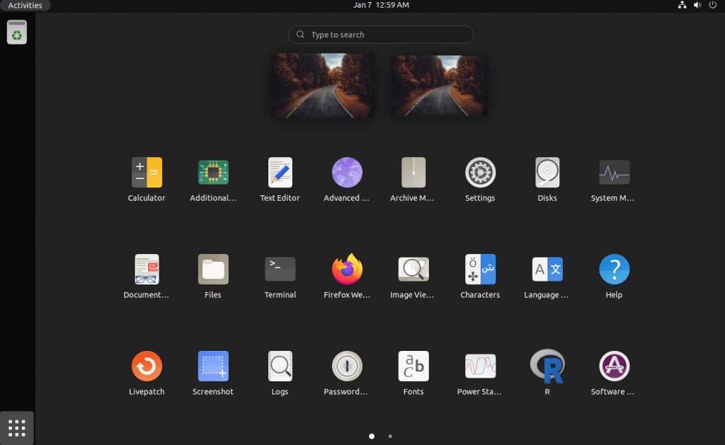 How to use the ubuntu workspace