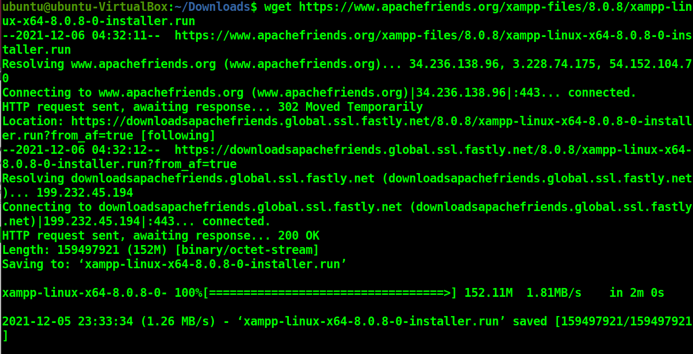 How To Install Xampp (Apache, Mariadb, Php, Perl And Phpmyadmin) On Ubuntu 20.04 2 Download xampp