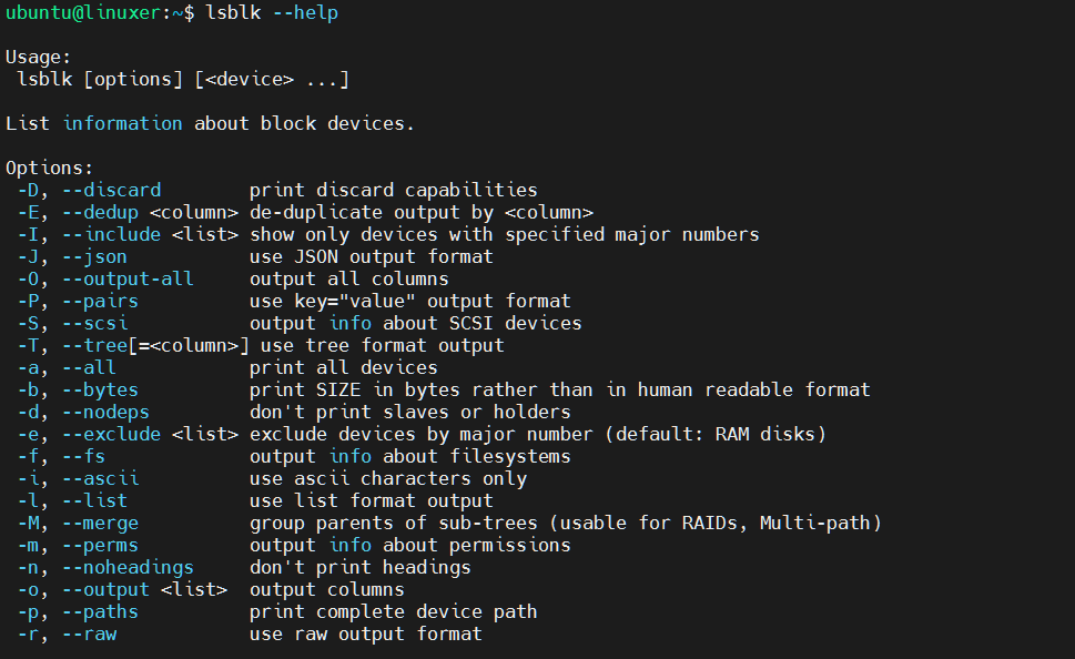 Lsblk Command In Linux 8 Lsblk command in linux 8