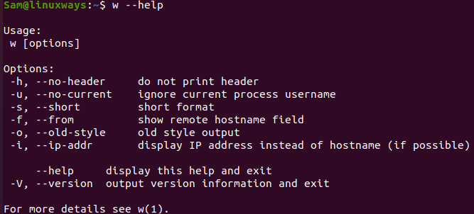 W Command Explained With Examples In Linux 2 W command explained with examples in linux 2