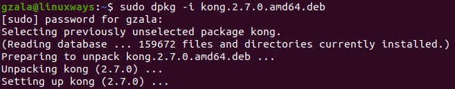 Open Source API Gateway – Kong Install in Ubuntu 20.04 2