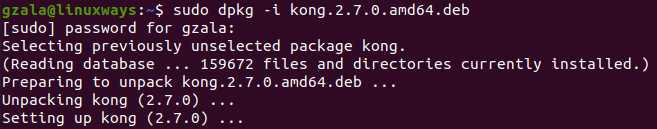 Open source api gateway – kong install in ubuntu 20. 04